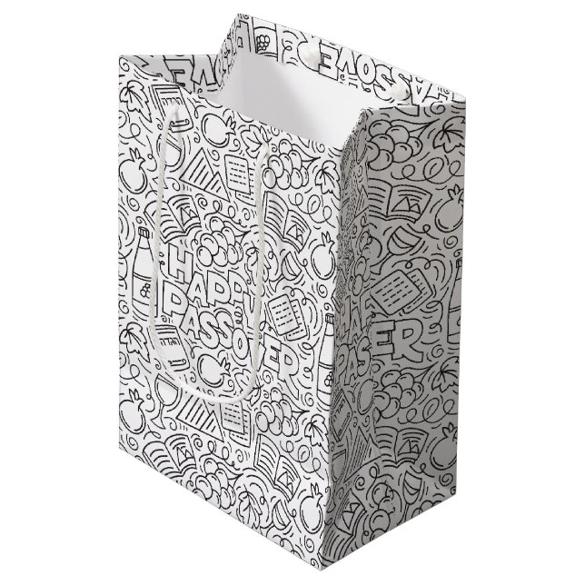 Pessach-Geschenktüte Mittlere Geschenktüte (Vorderseite Schrägansicht)