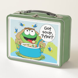 Pessach Got Soup Frogs Metall Brotdose