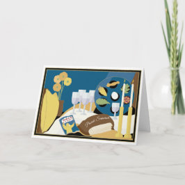 Pessach-Grußkarte "Pessach-Seder-Abendessen" Karte