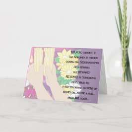 Pessach Grußkarte "Tsafun bedeutet..." Karte