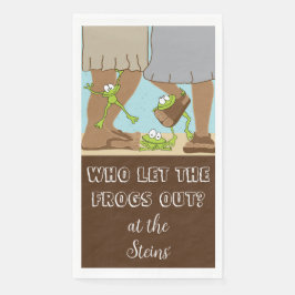 Pessach Handtuch Napkins Bcgd The Frogs Out Serviette