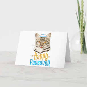 Pessach Happy Pessach Cat Funny Seder Juden Dankeskarte