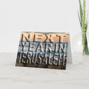 Pessach Jerusalem Strand Grußkarte Karte