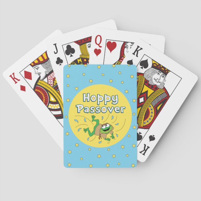 Pessach-Karten "Hoppy Passover" Spielkarten (Rückseite)