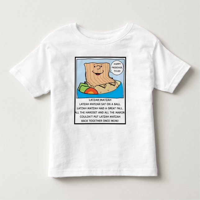 Pessach-Kleinkind Funny Seder Tower Kleinkind T-shirt (Vorderseite)