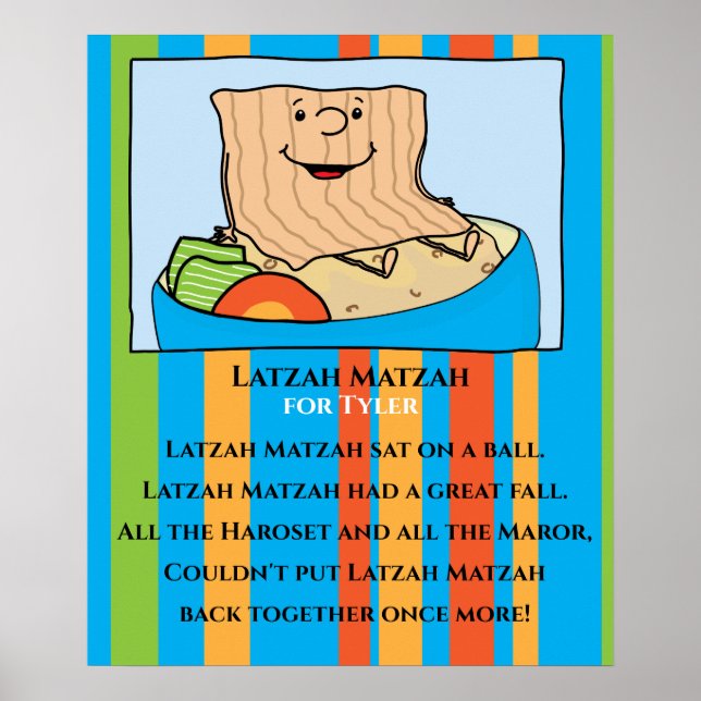 Pessach Latzah Matzah Poster 20 x 24 Matte Finish (Vorne)