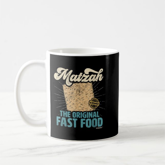 Pessach Matzah das Original Fast Food Funny Seat Kaffeetasse (Links)