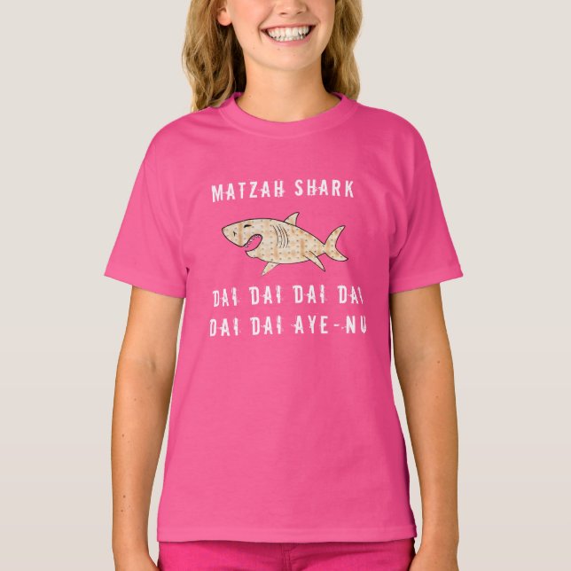 Pessach Matzah Shark Girls' Basic-T - Shirt (Vorderseite)
