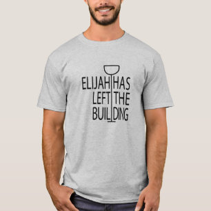 Pessach Men Basic Funny T - Shirt Elijah Gebäude