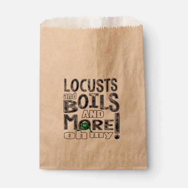 Pessach "Oh My" Goodie-Gefallen-Tasche Geschenktütchen (Vorderseite)