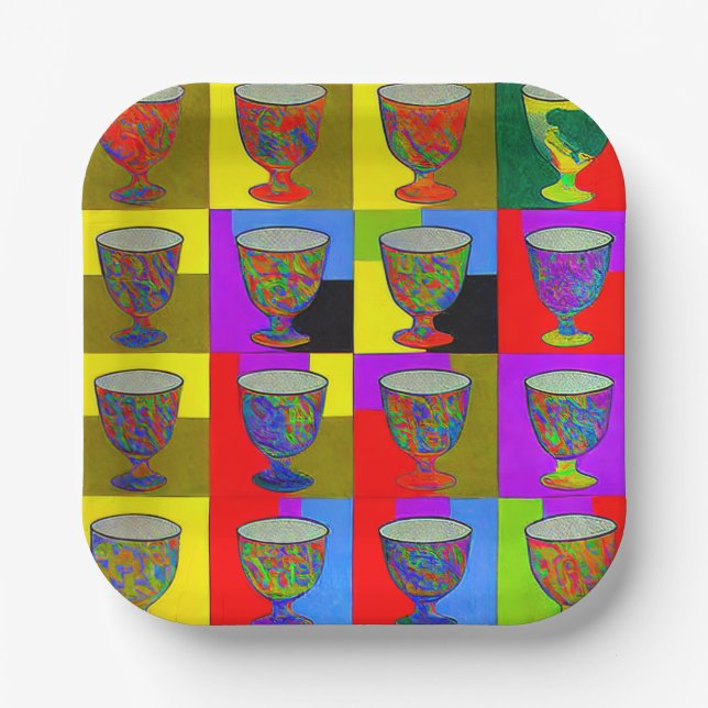 Pessach-Papierplatten Pappteller (Vorderseite)