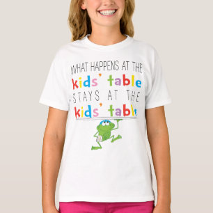 Pessach "Passover Kids' Table" Girls T - Shirt