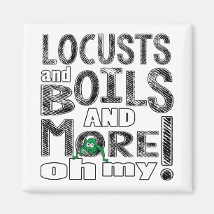 Pessach-Platz-Magnet "Locusts & Boils & More.." Magnet