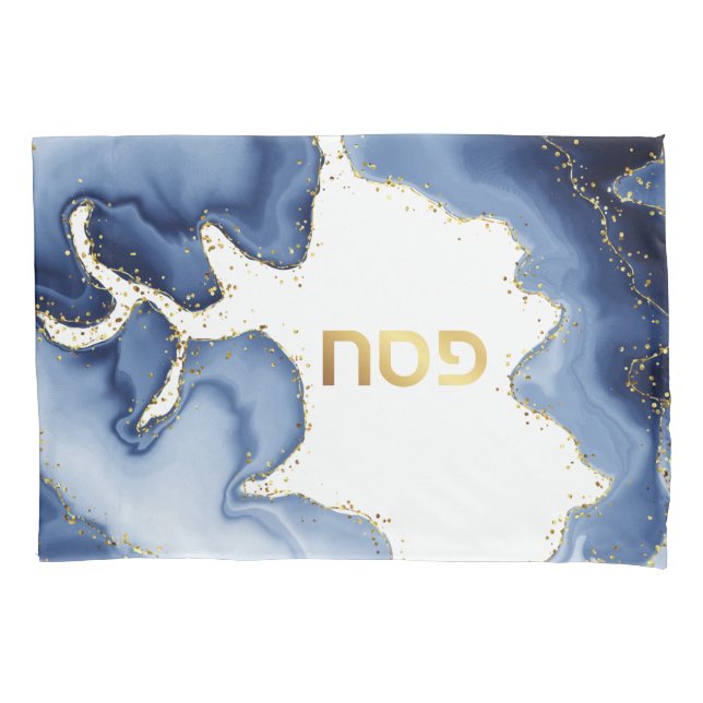 Pessach Seder Blue Agate Personalisiert Kissenbezug (Vorderseite)
