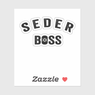 Pessach Seder Boss My Rules Jüdisches Funny Gift Aufkleber