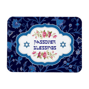 Pessach-Segnungen. Shalom bei Pesach-Geschenkmagne Magnet