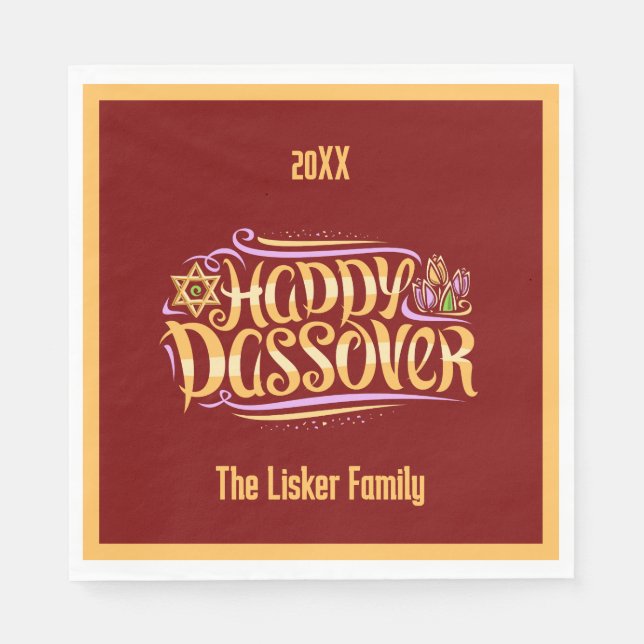 Pessach Serviette (Vorderseite)