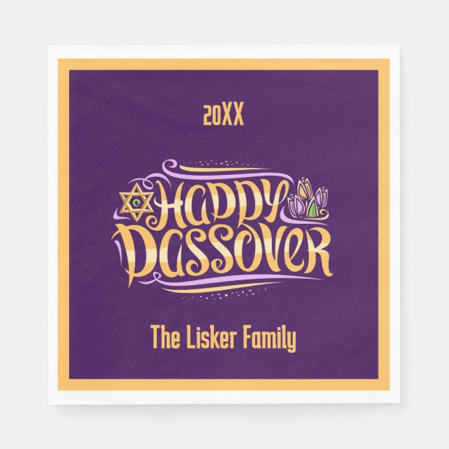 Pessach Serviette (Vorderseite)