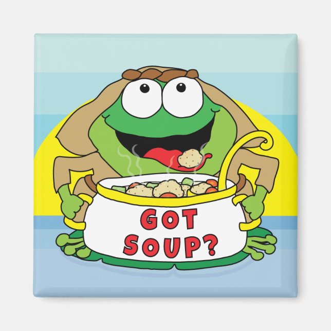 Pessach Square Magnet "Soup Got?" (Vorne)