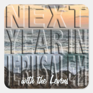 Pessach Sticker Platz "Jerusalem Beach"