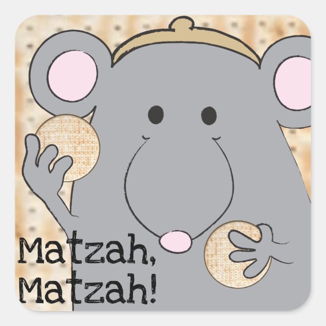 Pessach Sticker Platz "Matzah Matzah" (Vorderseite)