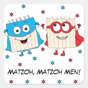Pessach Sticker Platz "Matzoh, Matzoh Men!"
