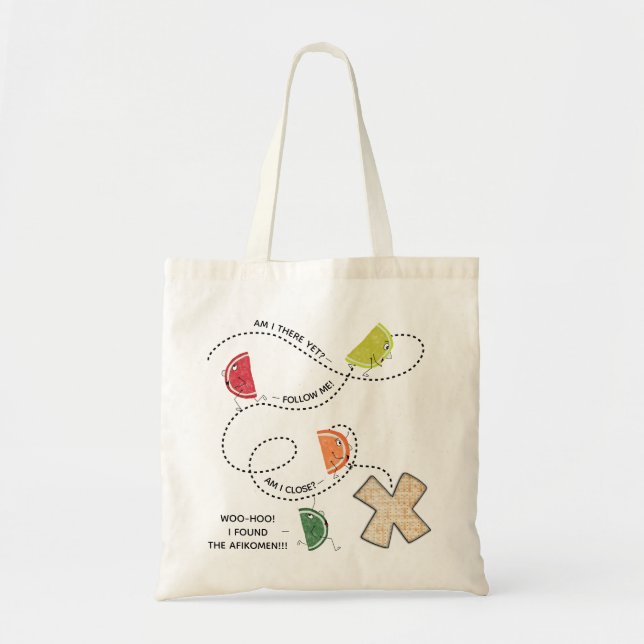Pessach Tote Tasche finden Afikomen (Vorne)
