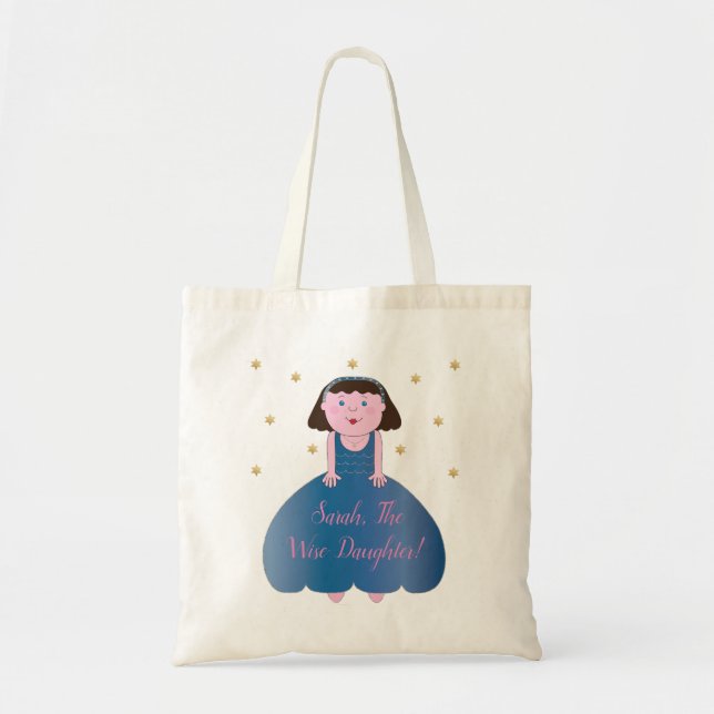 Pessach Tote Tasche "The Wise Daughter" (Vorne)