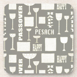 Pessach-Untersetzer "Wine and Matzah Passover" Getränkeuntersetzer