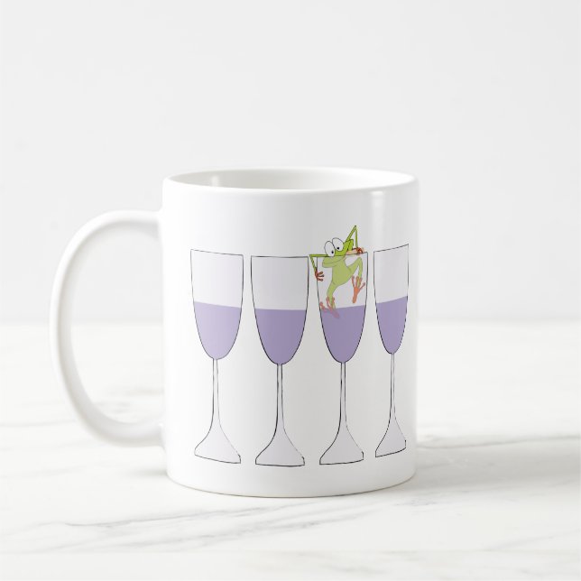 Pessach "Wein und Frosch" 11 oz Tasse (Links)
