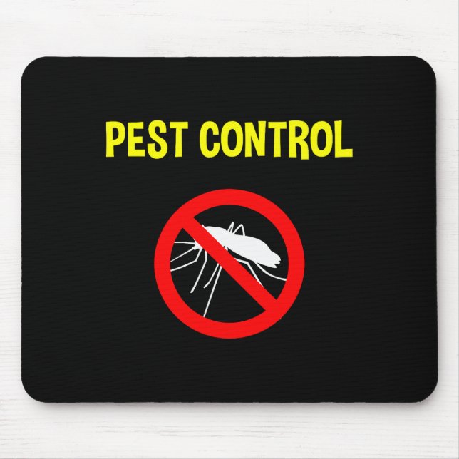 Pest Control Funny Halloween Costume Exterminator  Mousepad (Vorne)