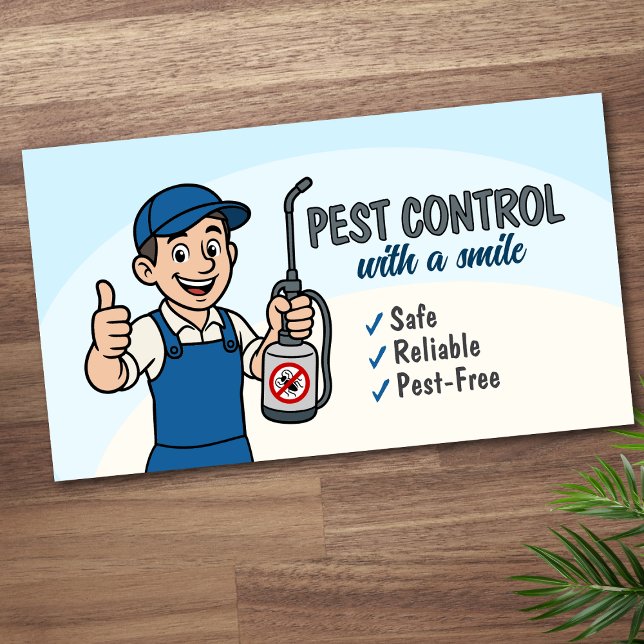 Pest Control Services - Exterminator Visitenkarte (Von Creator hochgeladen)