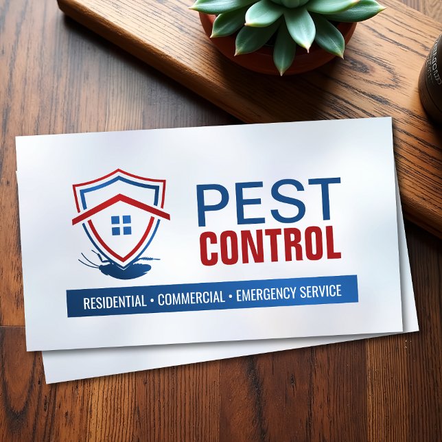 Pest Control Services - Exterminator Visitenkarte (Von Creator hochgeladen)