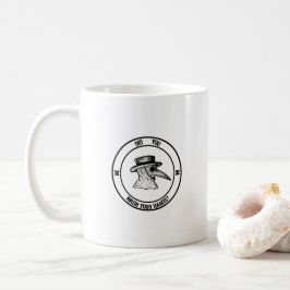 Pest Doctor Fragte, hast du dir die Hände gewasche Kaffeetasse