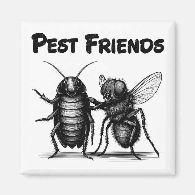 Pest Friends BESTE FREUNDIN Magnet (Vorne)