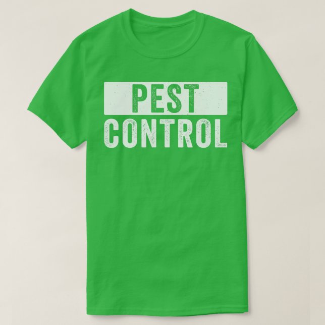 Pest Kontrolle Bug Exterminator Halloween Kostüm T-Shirt (Design vorne)
