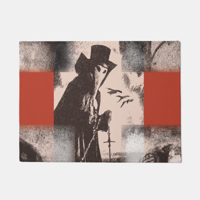 Pestarzt Dr. Halloween Door Mat Macabre Dark Fußmatte (Vorderseite)