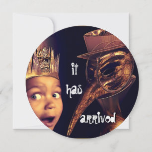 Pestarzt Runde erwachsenes Halloween-Party Einladung