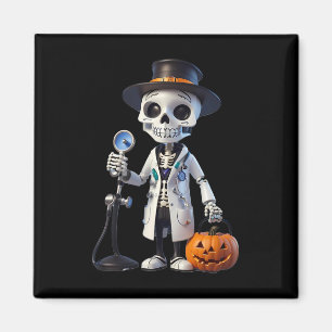 Pestarzt Skeleton Doctor Halloween Paramedian Magnet