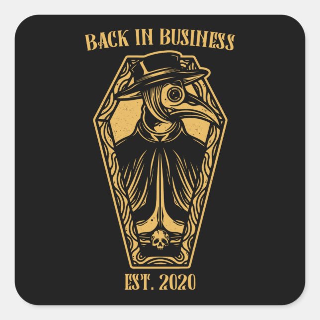 Pestärztin Funny Medic-Geschenk Quadratischer Aufkleber (Vorderseite)