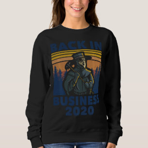 Pestärztin Gesichtsmaske Vintage Retro Quarantäne Sweatshirt