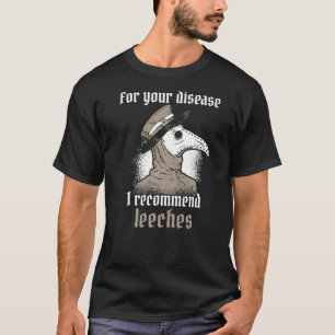 Pestärztin Kostüm Leeches Beak Maske von Medieva T-Shirt
