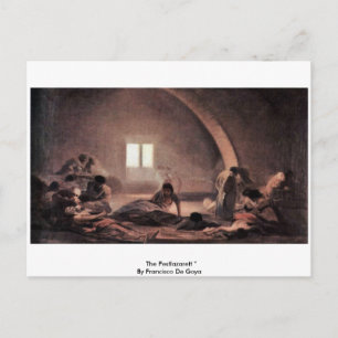 Pestlazarett " von Francisco De Goya Postkarte