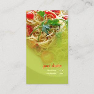 Pesto Pasta + Visitenkarten für Restaurants Visitenkarte