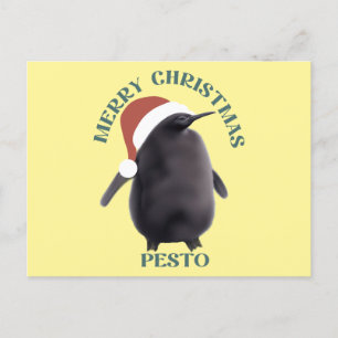 Pesto Penguin Weihnachten Postkarte