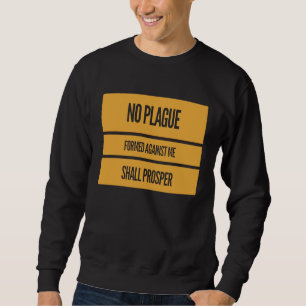 PESTVIRUS GRIPPE BIBEL SCHRIFT CHRISTLICHES GESCHE SWEATSHIRT