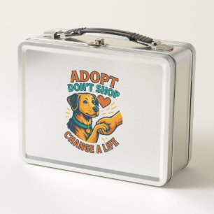 Pet Adopt Liebens T-Shirt Metall Brotdose