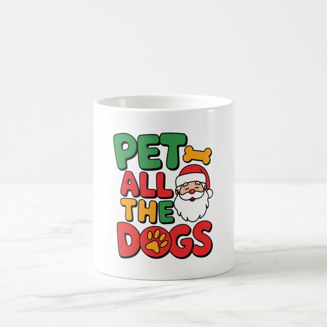 Pet All the Dogs T-Shirt Kaffeetasse (Mittel)