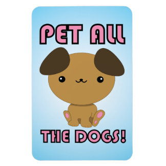 Pet alle Hunde! Kawaii Puppy Magnet