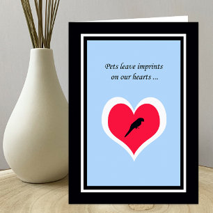 Pet Bird-Beileid Karte